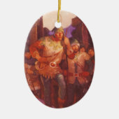 ヴィンテージロビンフッドとメリー彼の仲間by NC Wyeth セラミックオーナメント (正面)