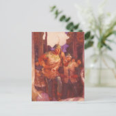 ヴィンテージロビンフッドとメリー彼の仲間by NC Wyeth ポストカード (スタンド正面)