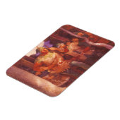 ヴィンテージロビンフッドとメリー彼の仲間by NC Wyeth マグネット (左側)