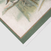 ヴィンテージロビン雪の中でクリスマスの挨拶 薄葉紙 (詳細)