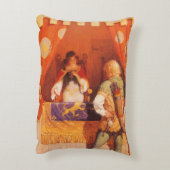 ヴィンテージロビン・フッドがNCワイエスのメイド・マリアンに出会う アクセントクッション (裏面(縦))