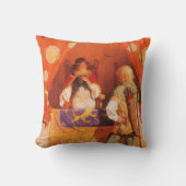 ヴィンテージロビン・フッドがNCワイエスのメイド・マリアンに出会う クッション (正面)