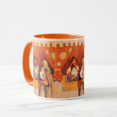 ヴィンテージロビン・フッドがNCワイエスのメイド・マリアンに出会う マグカップ (正面左)