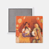 ヴィンテージロビン・フッドがNCワイエスのメイド・マリアンに出会う マグネット (正面/裏面)