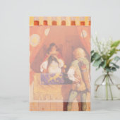 ヴィンテージロビン・フッドがNCワイエスのメイド・マリアンに出会う 便箋 (スタンド正面)