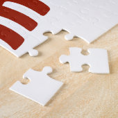 ヴィンテージロブスターイン赤、アールデコシーフード ジグソーパズル (側面)