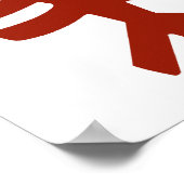 ヴィンテージロブスターイン赤、アールデコシーフード ポスター (角)