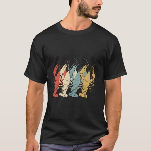 ヴィンテージロブスターギフトロブスター愛好家調理師Fis Tシャツ (正面)
