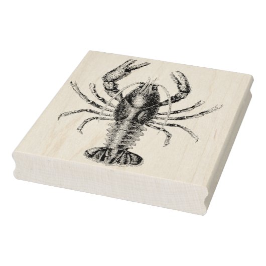 ヴィンテージロブスターゴムスタンプ ラバースタンプ (スタンプ)