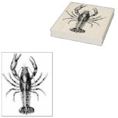 ヴィンテージロブスターゴムスタンプ ラバースタンプ (押印)