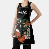 ヴィンテージロブスターシャンパンファンシーエレガントパーティー エプロン (インサイチュ)