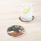 ヴィンテージロブスターシャンパンファンシーエレガントパーティー コースター (側面)