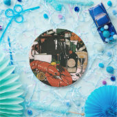 ヴィンテージロブスターシャンパンファンシーエレガントパーティー ペーパープレート (パーティー)