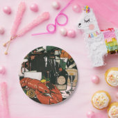 ヴィンテージロブスターシャンパンファンシーエレガントパーティー ペーパープレート (パーティー)