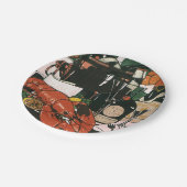 ヴィンテージロブスターシャンパンファンシーエレガントパーティー ペーパープレート (アングル)