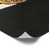 ヴィンテージロブスターシャンパンファンシーエレガントパーティー ポスター (角)