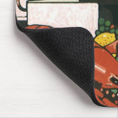 ヴィンテージロブスターシャンパンファンシーエレガントパーティー マウスパッド (コーナー)