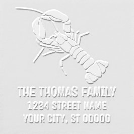 ヴィンテージロブスターシルエット名差出人住所