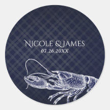 ヴィンテージロブスターネイビーブルーエレガントシック党の好意