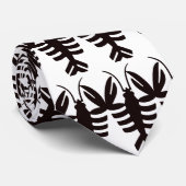 ヴィンテージロブスターブラック、アールデコシーフード ネクタイ (ロール)