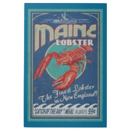 ヴィンテージロブスター金属標識 メタルプリント