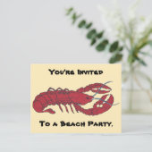 ヴィンテージロブスター インビテーションポストカード (スタンド正面)