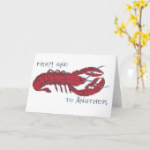 ヴィンテージロブスター カード (黄色い花)