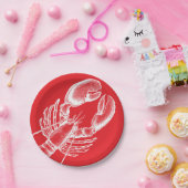 ヴィンテージロブスター ペーパープレート (パーティー)