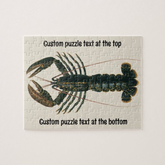 ヴィンテージロブスター、海洋海生命甲殻類 ジグソーパズル (横)
