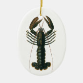 ヴィンテージロブスター、海洋海生命甲殻類 セラミックオーナメント (正面)