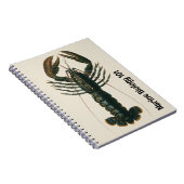 ヴィンテージロブスター、海洋海生命甲殻類 ノートブック (右側)