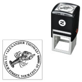 ヴィンテージロブスター#1スケッチ名差出人住所 セルフインキングスタンプ (インサイチュ)