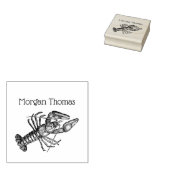 ヴィンテージロブスター#1スケッチ名 ラバースタンプ (押印)