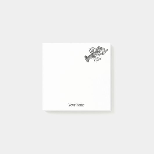 ヴィンテージロブスター#1スケッチ ポストイット (正面)