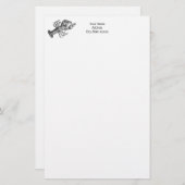 ヴィンテージロブスター#1スケッチ 便箋 (正面/裏面)