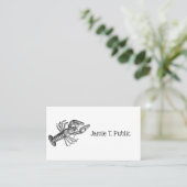 ヴィンテージロブスター#1スケッチ 名刺 (スタンド正面)