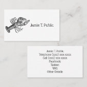 ヴィンテージロブスター#1スケッチ 名刺 (正面/裏面)