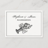 ヴィンテージロブスター#1スケッチ 名刺 (正面)