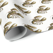 ヴィンテージロブスター#3スケッチ ラッピングペーパー (ロールコーナー)