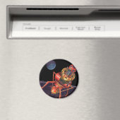 ヴィンテージロボット付きSFエイリアン宇宙飛行士 マグネット (インサイチュ (食洗機))