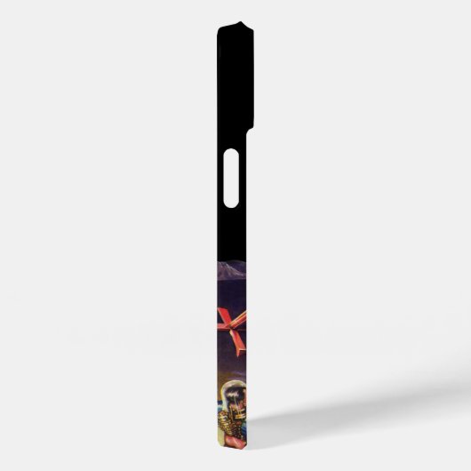 ヴィンテージロボット付きSFエイリアン宇宙飛行士 Case-Mate iPhoneケース (裏面 / 右)