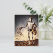 ヴィンテージロボット農業人葉書 ポストカード (スタンド正面)