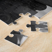 ヴィンテージロボットAIレトロTechサイバーパンク ジグソーパズル (側面)