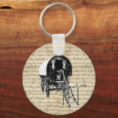 ヴィンテージロマニジプシー車 キーホルダー (正面)