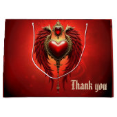 ヴィンテージロマンスとハートと翼。 ラージペーパーバッグ (正面)