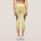 ヴィンテージロマンスのカップル、男女、ゴールド カプリレギンス (裏面)