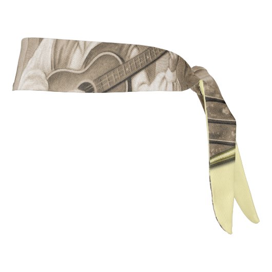 ヴィンテージロマンスのカップル、男女、ゴールド タイヘッドバンド (回転90)