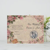 ヴィンテージロマンスカップルアンティークバラ結婚ズ (スタンド正面)