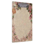 ヴィンテージロマンスカップル:アンティークバラガーリーラブ クリップボード (右)