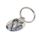 ヴィンテージロマンスカップル：アンティークバラガーリーラブ ペット　ネームタグ (側面)